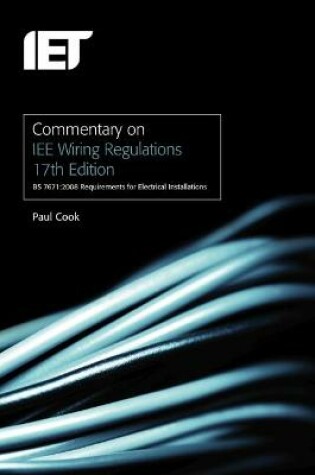 Cover of Commentary on IEE Wiring Regulations