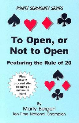 Book cover for To Open, or Not to Open