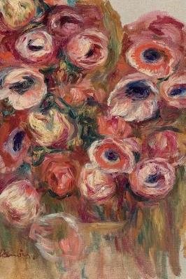 Book cover for 150 page lined journal Anemones 05 Pierre Auguste Renoir