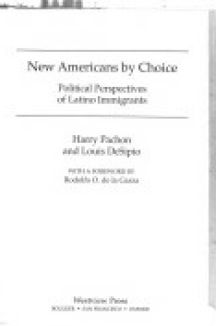 Cover of New Americans By Choice