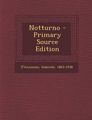 Book cover for Notturno - Primary Source Edition