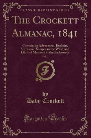 Cover of The Crockett Almanac, 1841, Vol. 2