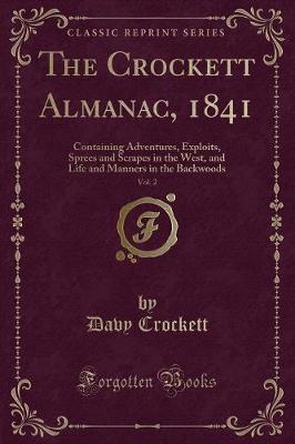 Book cover for The Crockett Almanac, 1841, Vol. 2