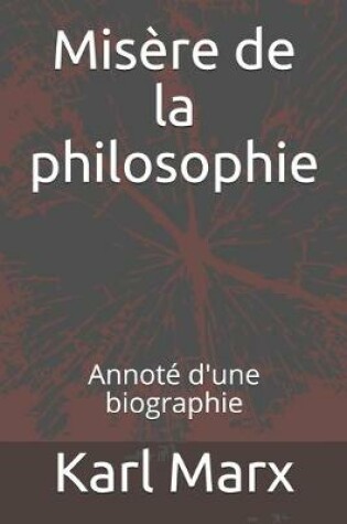 Cover of Misere de la philosophie
