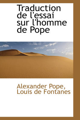 Book cover for Traduction de L'Essai Sur L'Homme de Pope