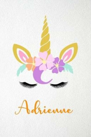 Cover of Adrienne A5 Lined Notebook 110 Pages