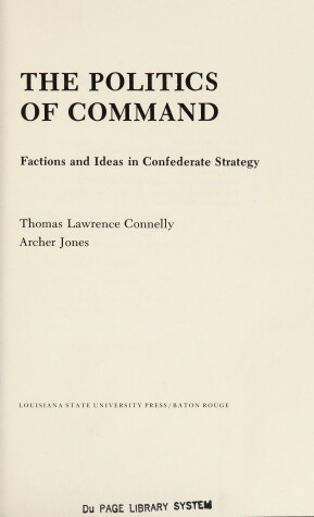 Book cover for Politics of Command