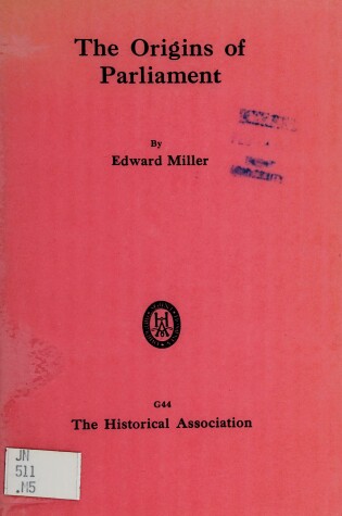 Cover of Origins of Parliament