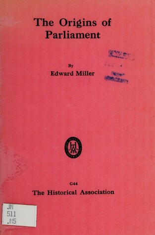 Book cover for Origins of Parliament