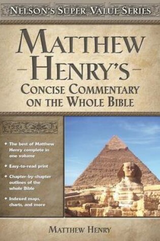 Cover of Matthew Henry's Concise Commentary on the Whole Bible