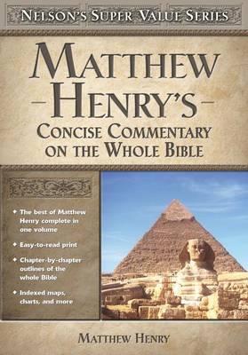 Book cover for Matthew Henry's Concise Commentary on the Whole Bible