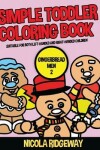 Book cover for Simple Toddler Coloring Book (Gingerbread men 2)