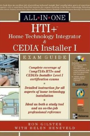 Cover of Hti+t Home Technology Integration and Cedia(r) Installer I All-In-One Exam Guide