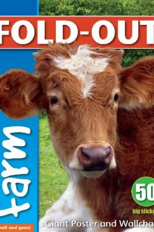 Cover of Fold-Out Poster Sticker Book: Farm