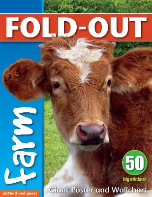 Book cover for Fold-Out Poster Sticker Book: Farm