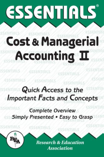 Cover of Cost and Managerial Accounting