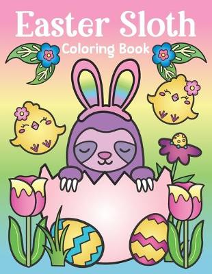 Book cover for Easter Sloth Coloring Book