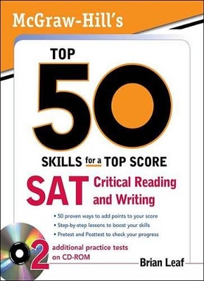 Book cover for McGraw-Hill's Top 50 Skills for a Top Score: SAT Critical Reading and Writing