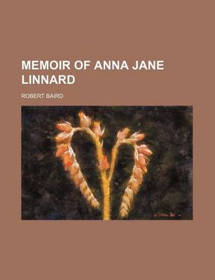 Book cover for Memoir of Anna Jane Linnard