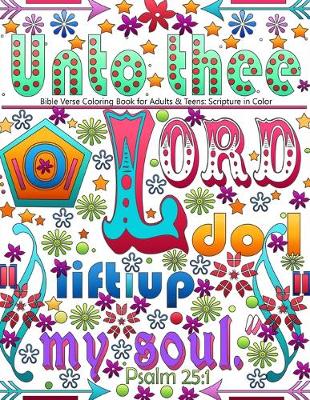 Book cover for Bible Verse Coloring Book for Adults & Teens