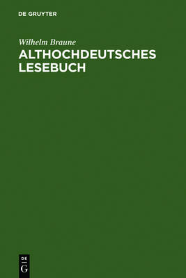 Book cover for Althochdeutsches Lesebuch