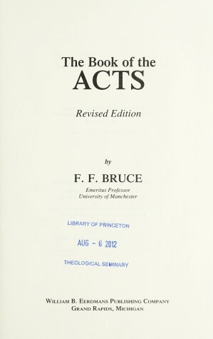 Cover of Book of Acts