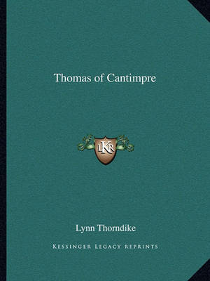 Book cover for Thomas of Cantimpre