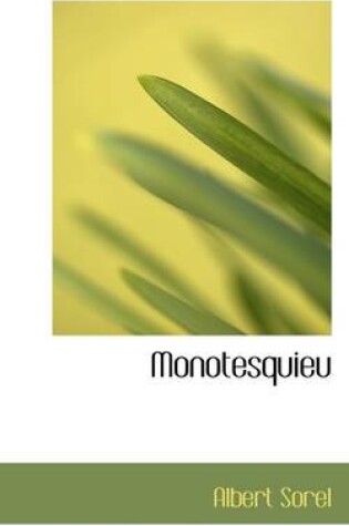 Cover of Monotesquieu