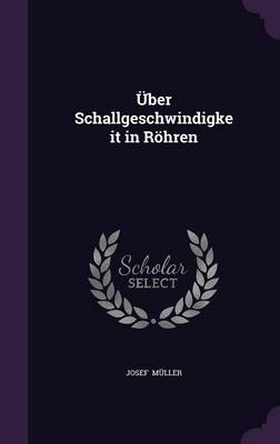 Book cover for Uber Schallgeschwindigkeit in Rohren