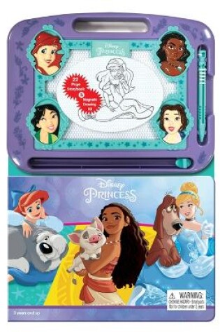 Cover of Disney Princess: Activity Book Learning, Writing, Sketching with Magnetic Drawing Doodle Pad for Kids