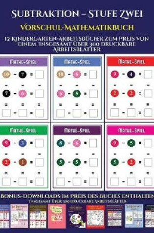 Cover of Vorschul-Mathematikbuch (Subtraktion - Stufe Zwei)