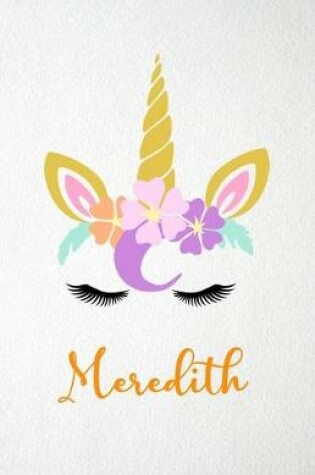 Cover of Meredith A5 Lined Notebook 110 Pages