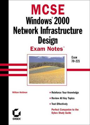 Book cover for MCSE Windows 2000 Network Infrastructure Design Exam Notes