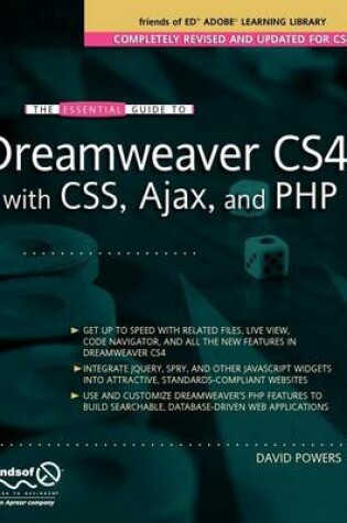 Cover of The Essential Guide to Dreamweaver Cs4 with CSS, Ajax, and PHP