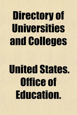 Book cover for Directory of Universities and Colleges