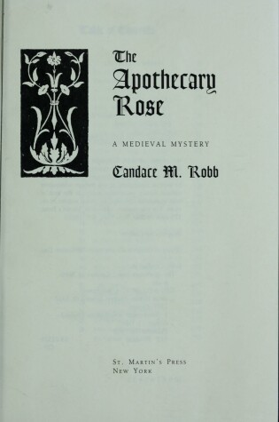 Cover of The Apothecary Rose