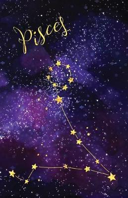 Cover of Journal Notebook Zodiac Sign Pisces Constellation