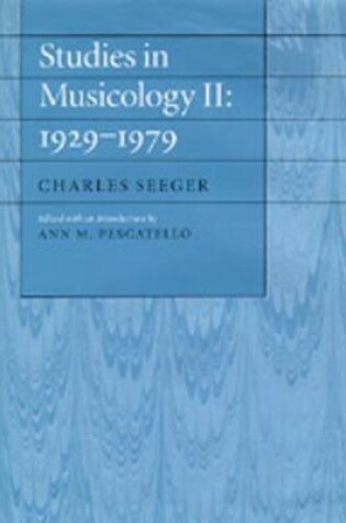 Cover of Studies in Musicology II