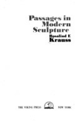 Cover of Passages in Modern