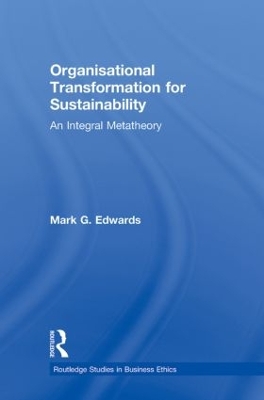 Book cover for Organizational Transformation for Sustainability