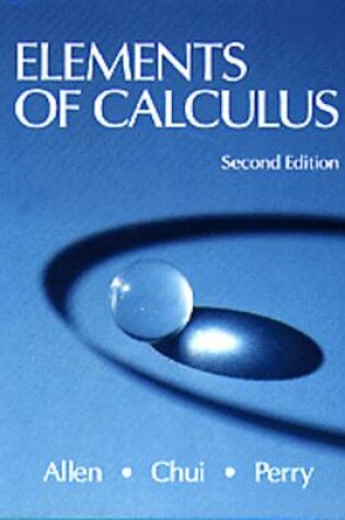 Cover of Elements of Calculus