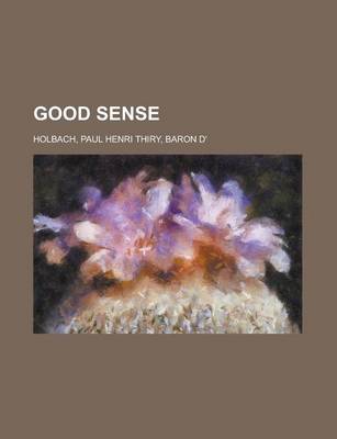 Book cover for Good Sense