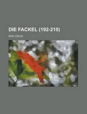 Book cover for Die Fackel (192-210)