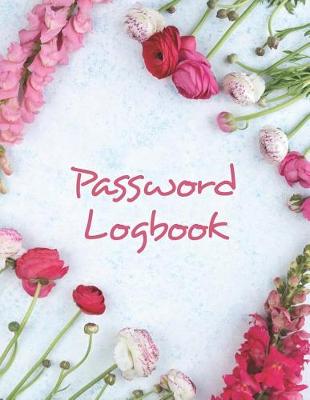 Book cover for Large Print Password Logbook Write Down Internet Login Info