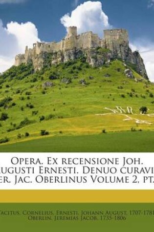 Cover of Opera. Ex Recensione Joh. Augusti Ernesti. Denuo Curavit Jer. Jac. Oberlinus Volume 2, PT.1