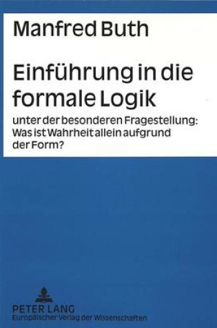 Cover of Einfuehrung in Die Formale Logik