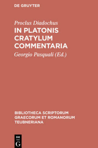 Cover of In Platonis Cratylum Commentaria