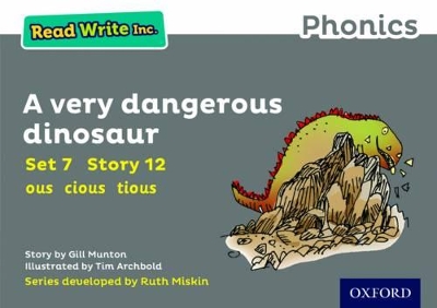 Book cover for Read Write Inc. Phonics: A Very Dangerous Dinosaur (Grey Set 7 Storybook 12)