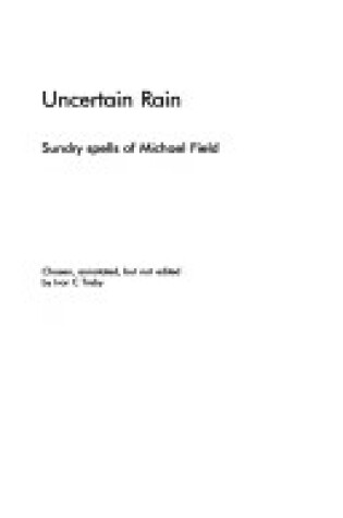 Cover of Uncertain Rain