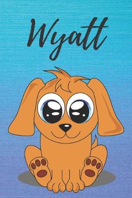 Book cover for Wyatt dog coloring book / notebook / journal / diary